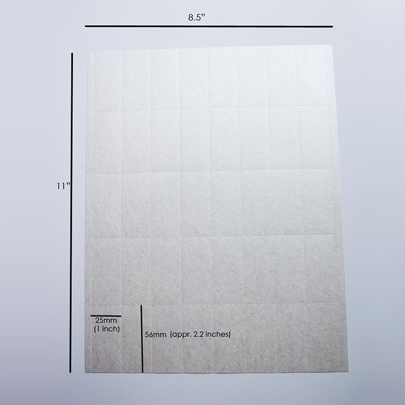 White blank self printable wash label 40 label per sheet