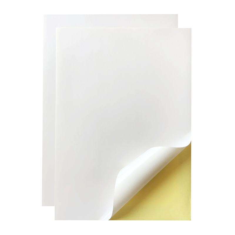 Self Adhesive Cast Coated Label Glossy Blank White Sticker Paper Sheet A3 A4 For Printing